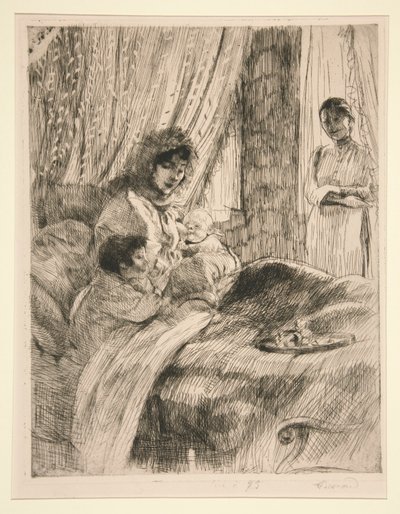 Öğle Yemeği (veya Mutlu Annelik) [Öğle Yemeği (veya Mutlu Annelik)] by Albert Besnard