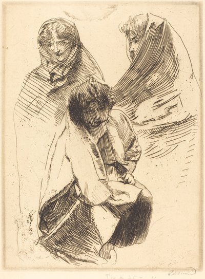 Üç Örtülü Kadın by Albert Besnard