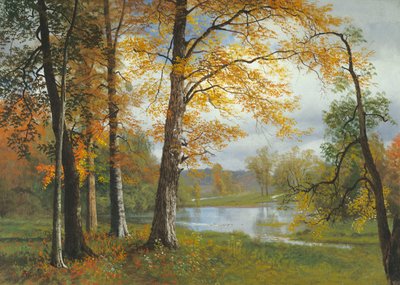 Sessiz Bir Göl by Albert Bierstadt