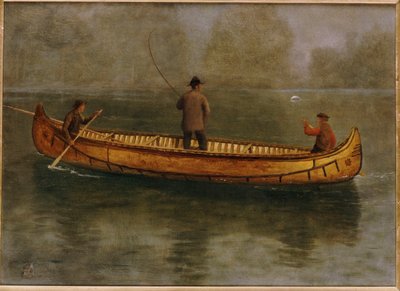 Kanodan Balık Tutmak by Albert Bierstadt