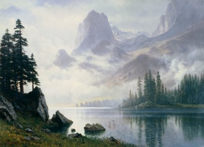 Sisten Çıkan Dağ by Albert Bierstadt