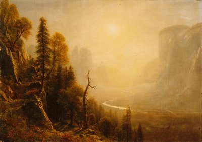 Yosemite Valley, Glacier Point Trail için çalışma, by Albert Bierstadt