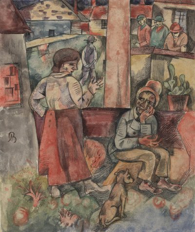 Köyün Kenarı; Fabrikstadt by Albert Bloch