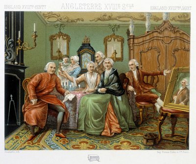 içlerinde İngiliz burjuvası by Albert Charles August Racinet