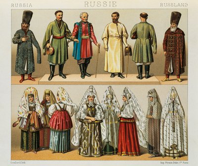 Rus halkının tarihi kıyafeti, Racinet Auguste