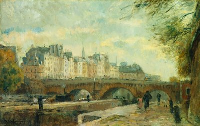 Şehrin Yeni Köprüsü; Pont Neuf de la Cite, by Albert Charles Lebourg