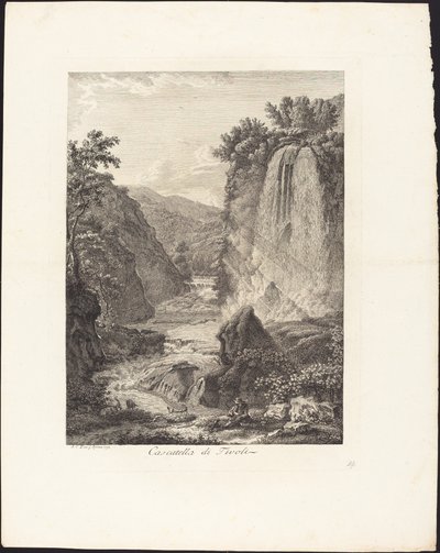 Tivoli Şelalesi by Albert Christoph Dies