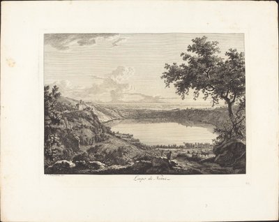 Nemi Gölü by Albert Christoph Dies