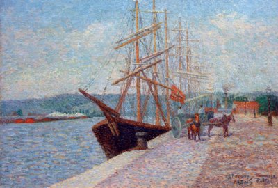 Quai de Lesseps - Rouen by Albert Dubois Pillet