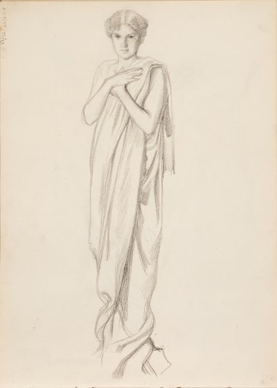 Alcestis rolünde Aino Ackté, eskiz by Albert Edelfelt
