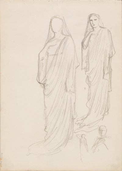 Alcestis rolünde Aino Ackté, eskiz by Albert Edelfelt