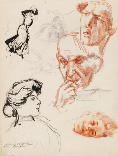 Personel taslakları by Albert Edelfelt