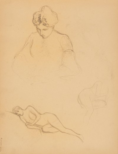 Personel taslakları by Albert Edelfelt