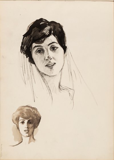 Kadın figürleri by Albert Edelfelt
