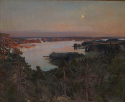 Yaz Akşamı, Haiko Fiord by Albert Gustaf Aristides Edelfelt