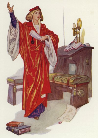 Shakespeare: Venedik Taciri (renkli lito) by Albert Edward Jackson