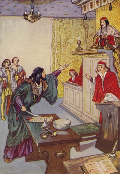Shakespeare: Venedik Taciri (renkli lito) by Albert Edward Jackson