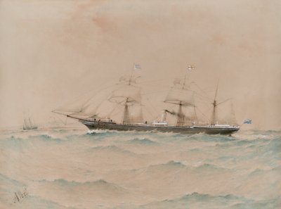 Afrika Kraliyet Posta Vapuru, Lagos,  Dyson Weston Komutanı by Albert Ernest Markes