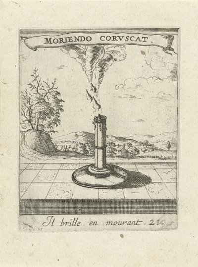 Burning Candle Moralizing Love Amblems (dizi başlığı) Devises et emblesmes d'amovr moralisez (dizi başlığı) by Albert Flamen