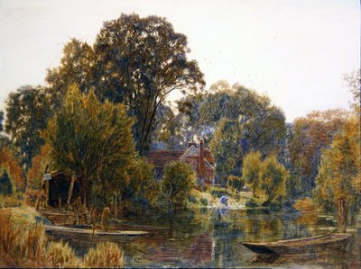 Sonbaharda Aspen Ağaçları by Albert Goodwin