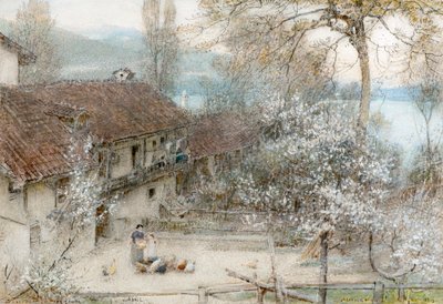 Baveno Maggiore Gölü by Albert Goodwin