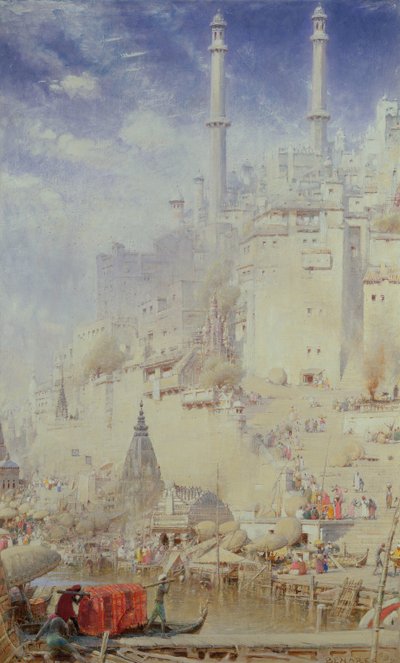 Benares (Varanasi olarak da bilinir) by Albert Goodwin