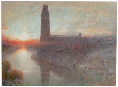 "Boston", 1907. by Albert Goodwin