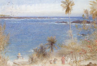 Seylan Adası, 1905 (kağıt üzerinde wc) by Albert Goodwin