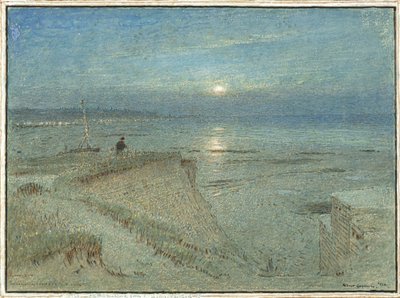 Galley Hill, Kaybolan Kıyı Şeridi, Bexhill by Albert Goodwin