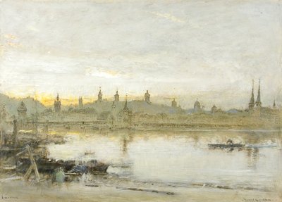 Luzern (kağıt üzerine yağ, kalem ve mürekkep) by Albert Goodwin