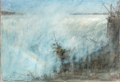 Niagara. At Nalı Şelalesi (suluboya) by Albert Goodwin
