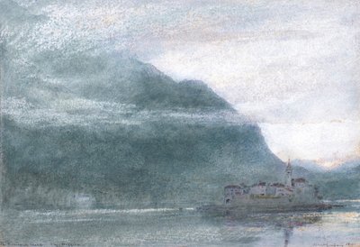 Balıkçılar Adası. Maggiore Gölü by Albert Goodwin