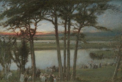 Nehir Yolu, Batıya by Albert Goodwin