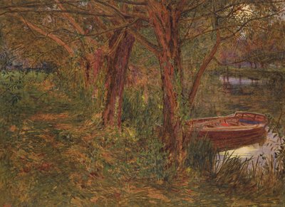 The River at Dusk (kağıt üzerinde gövde rengi ile tuvalet) by Albert Goodwin