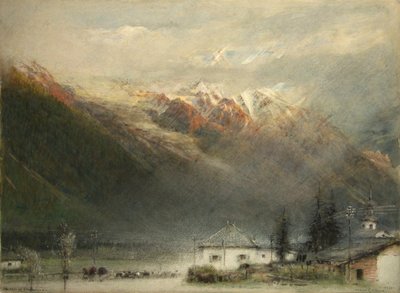 Chamonix Vadisi by Albert Goodwin