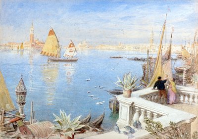 Venedik 1892 (suluboya) by Albert Goodwin