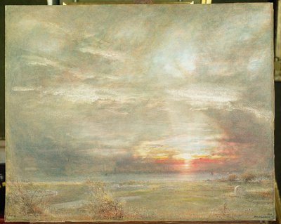 İbrani Mezarlığından Venedik by Albert Goodwin
