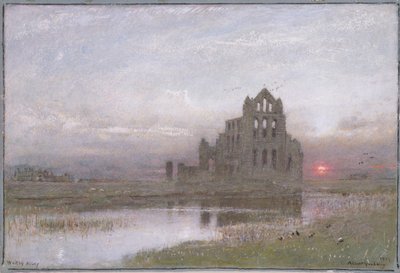 Whitby Manastırı by Albert Goodwin