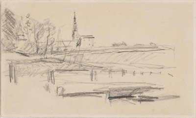 batıdan görülen Kronborg by Albert Gottschalk