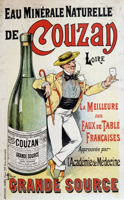 Couzan maden suyu için reklam - Albert Guillaume (1873-1942), v.1895 by Albert Guillaume