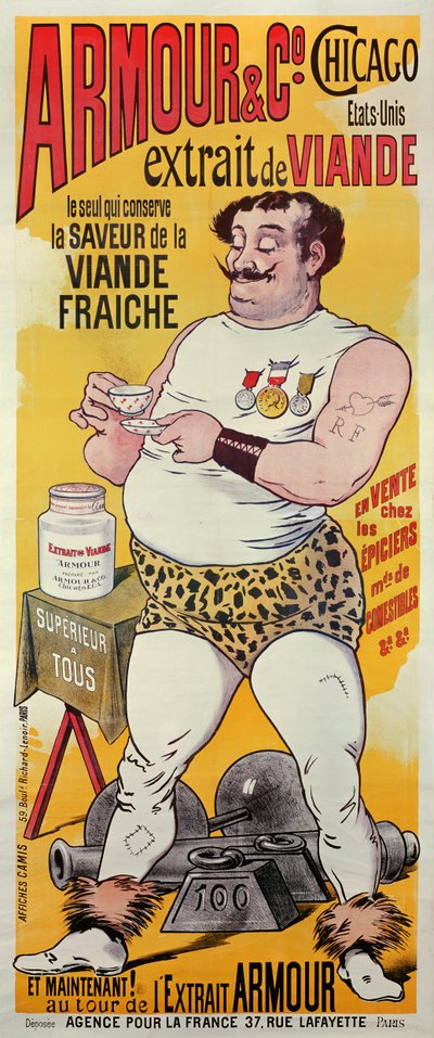 Armor and Co, Chicago (poster) by Albert Guillaume