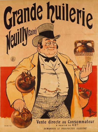 Büyük petrol değirmeni - Neuilly Seine, c. 1895. by Albert Guillaume