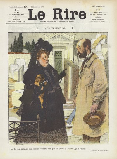 Le Rire için İllüstrasyon by Albert Guillaume