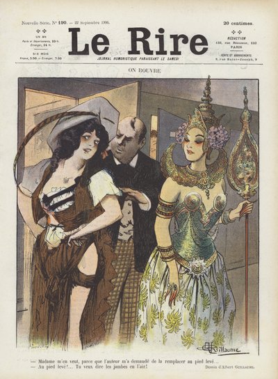 Le Rire için İllüstrasyon by Albert Guillaume