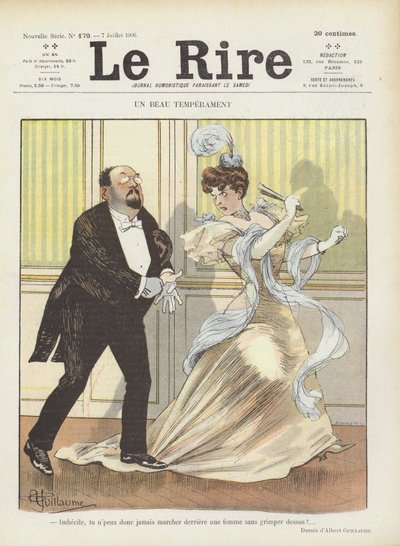 Le Rire için İllüstrasyon by Albert Guillaume