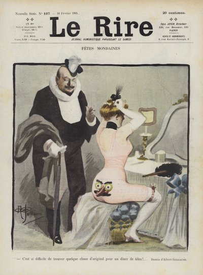 Le Rire için İllüstrasyon by Albert Guillaume
