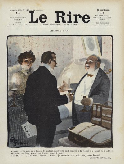 Le Rire için İllüstrasyon by Albert Guillaume