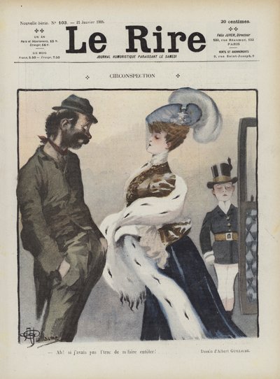 Le Rire için İllüstrasyon by Albert Guillaume