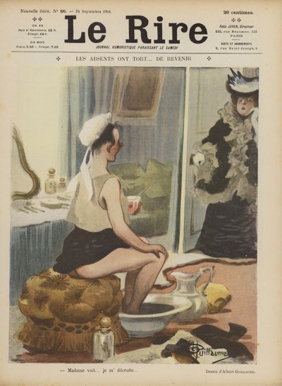 Le Rire için İllüstrasyon by Albert Guillaume