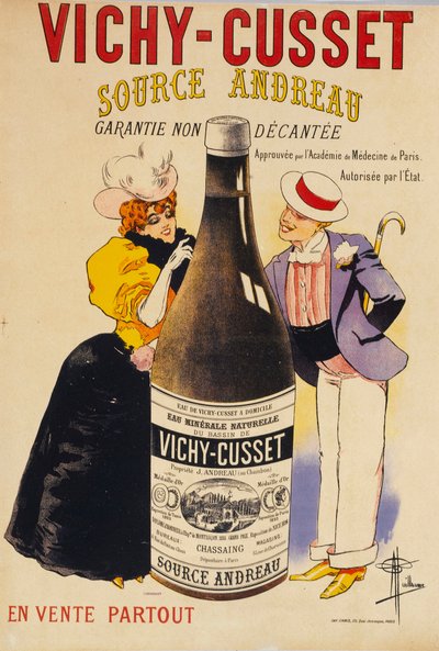 Vichy-Cusset - Kaynak Andreau, c. 1895. by Albert Guillaume
